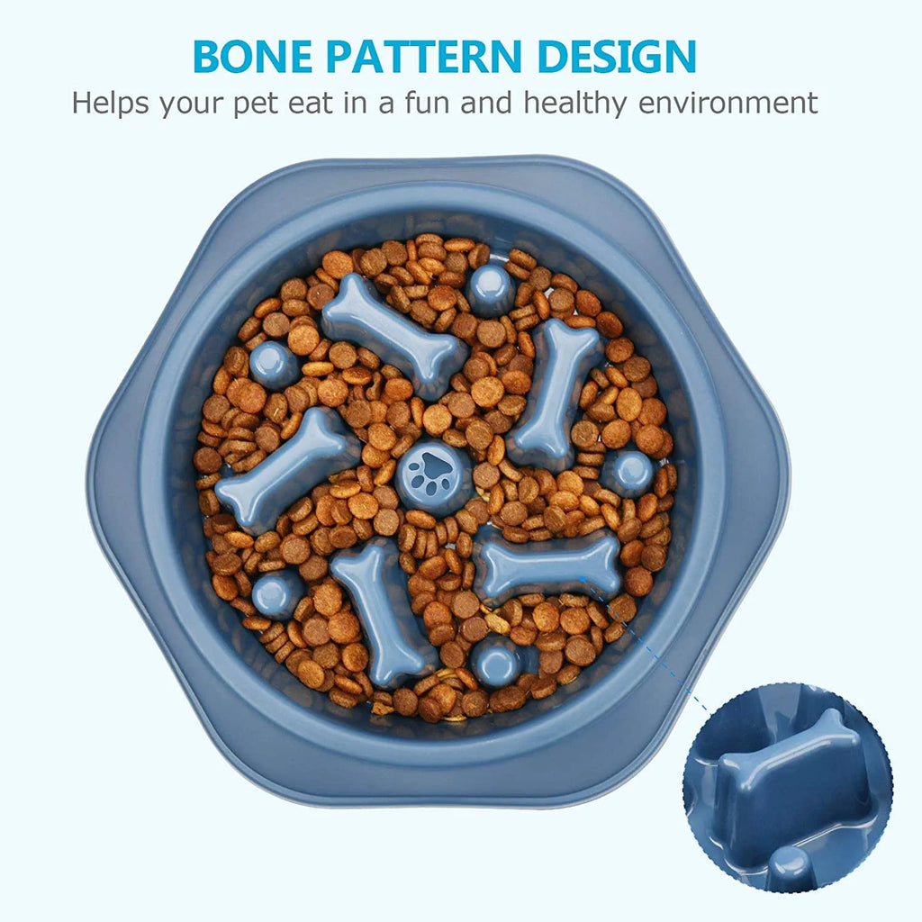 Slow Feeder Dog Bowls | Anti-Gulping Slow Feeder