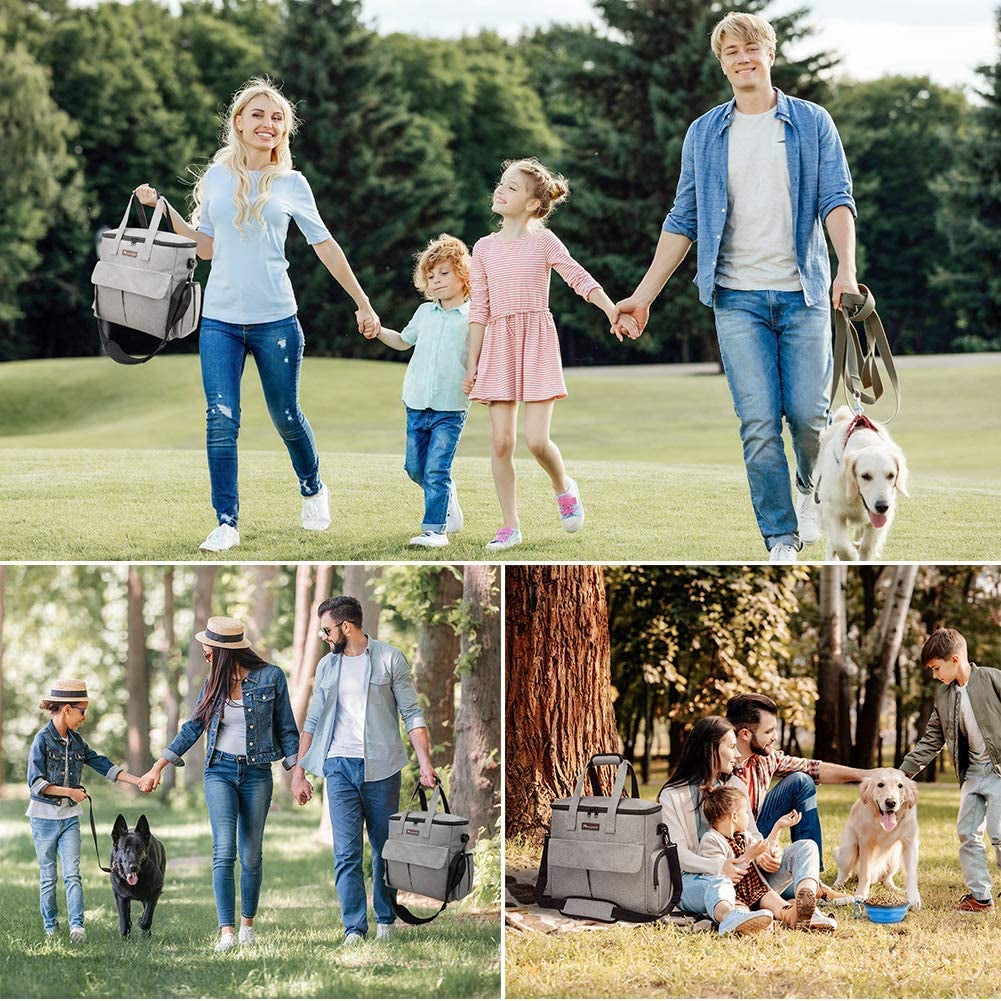 Weekend Dog Travel Bag Set | Water-Resistant Oxford