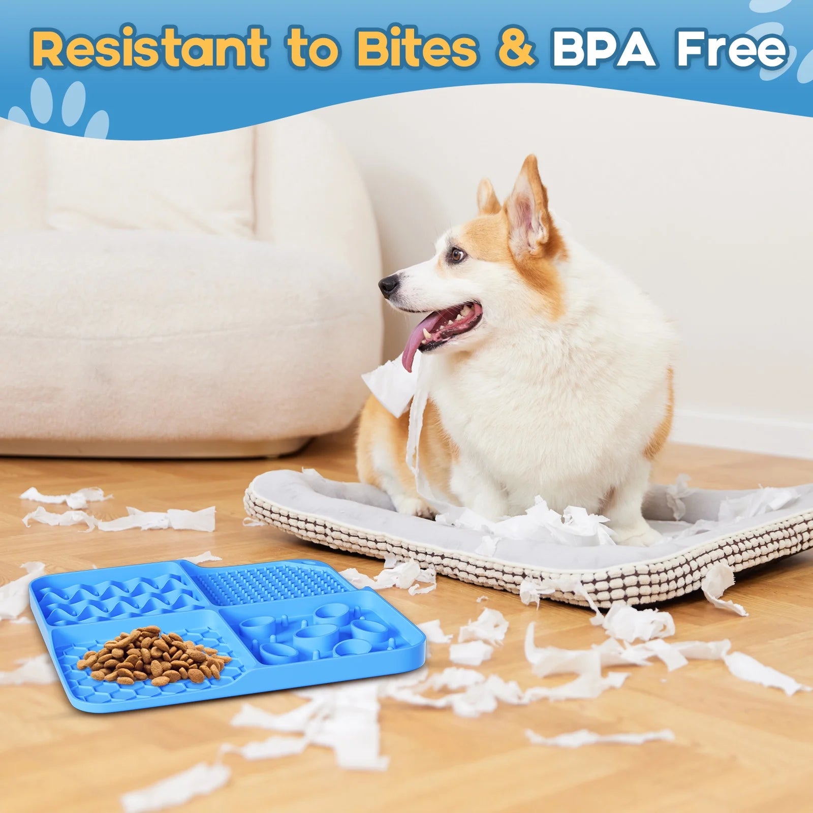Large Lick Mat Slow Feeder for Anxiety Relief 