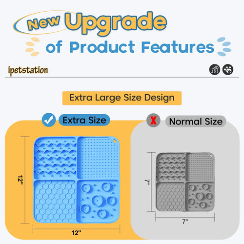 Large Lick Mat Slow Feeder for Anxiety Relief 