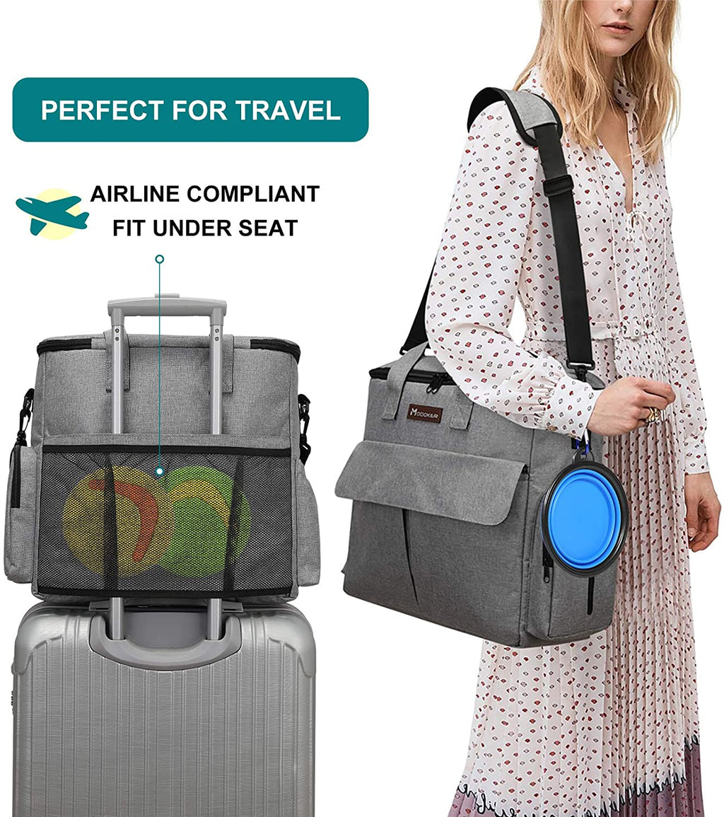 Weekend Dog Travel Bag Set | Water-Resistant Oxford