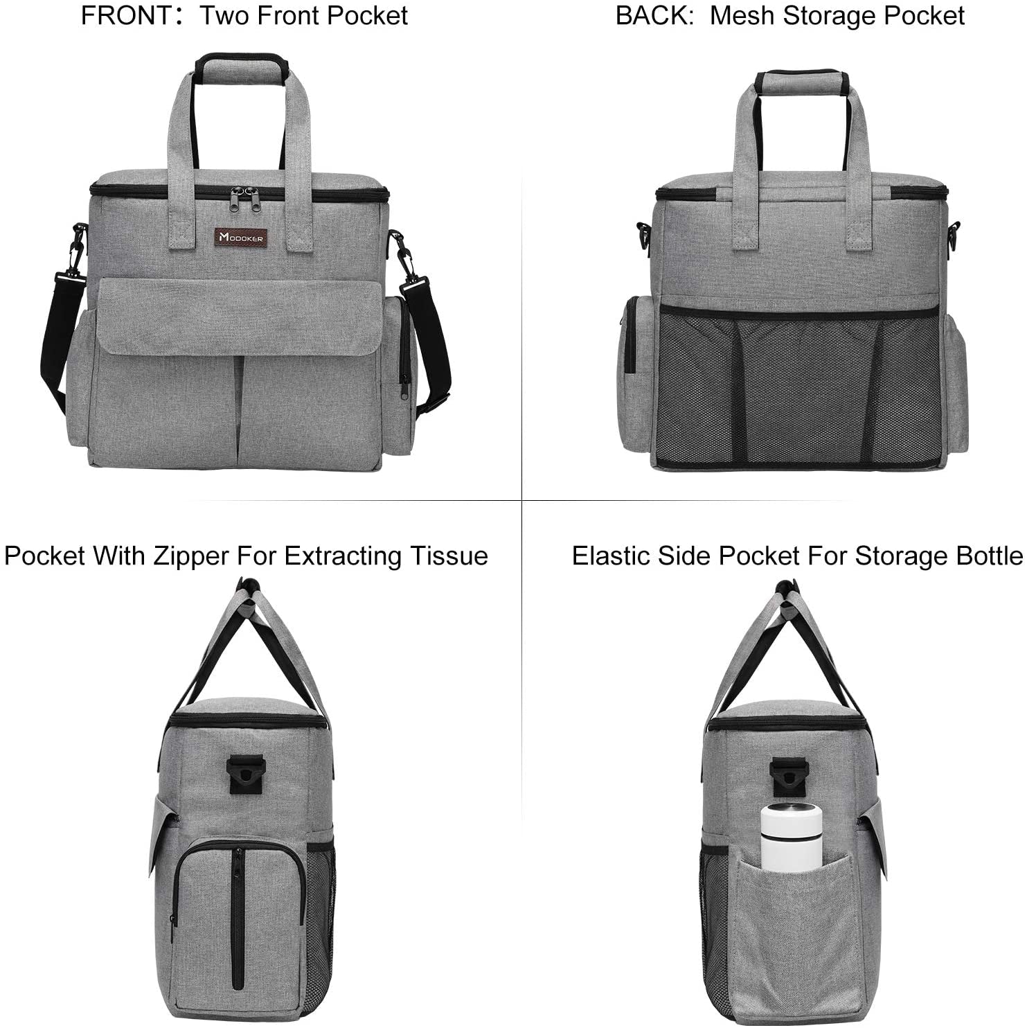 Weekend Dog Travel Bag Set | Water-Resistant Oxford