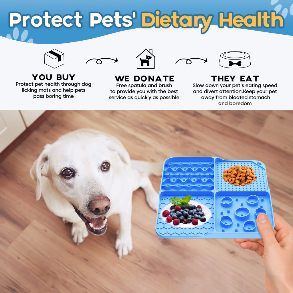 Large Lick Mat Slow Feeder for Anxiety Relief 