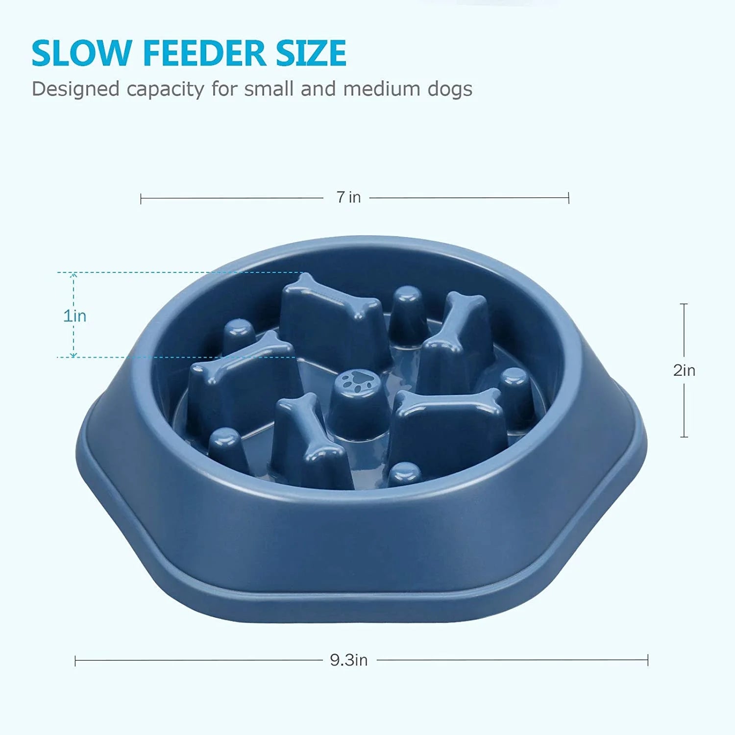 Slow Feeder Dog Bowls | Anti-Gulping Slow Feeder