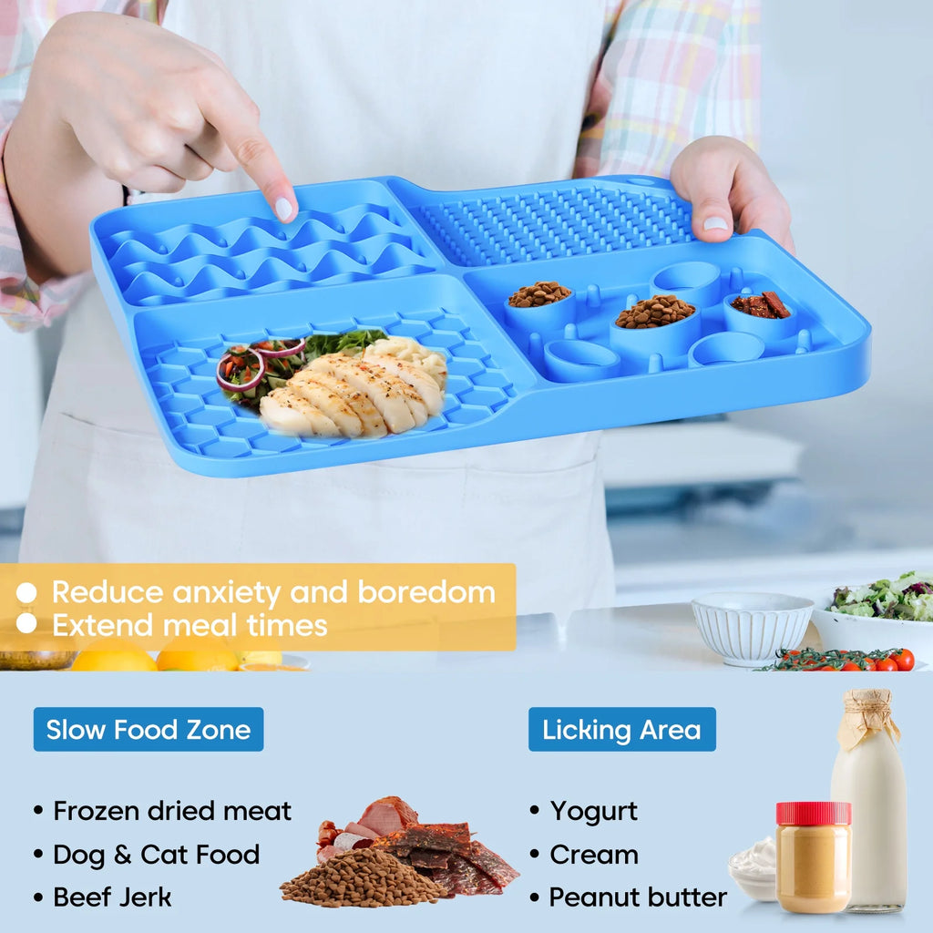 Large Lick Mat Slow Feeder for Anxiety Relief 